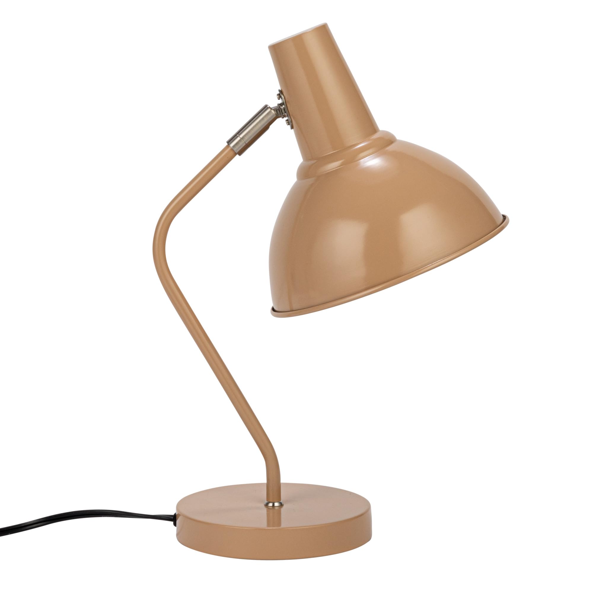 Bloomingville 11.25 Inches Metal Articulating Table Lamp with Inline Switch for 40 Watts Bulb Maximum, Nude Color - Image 10
