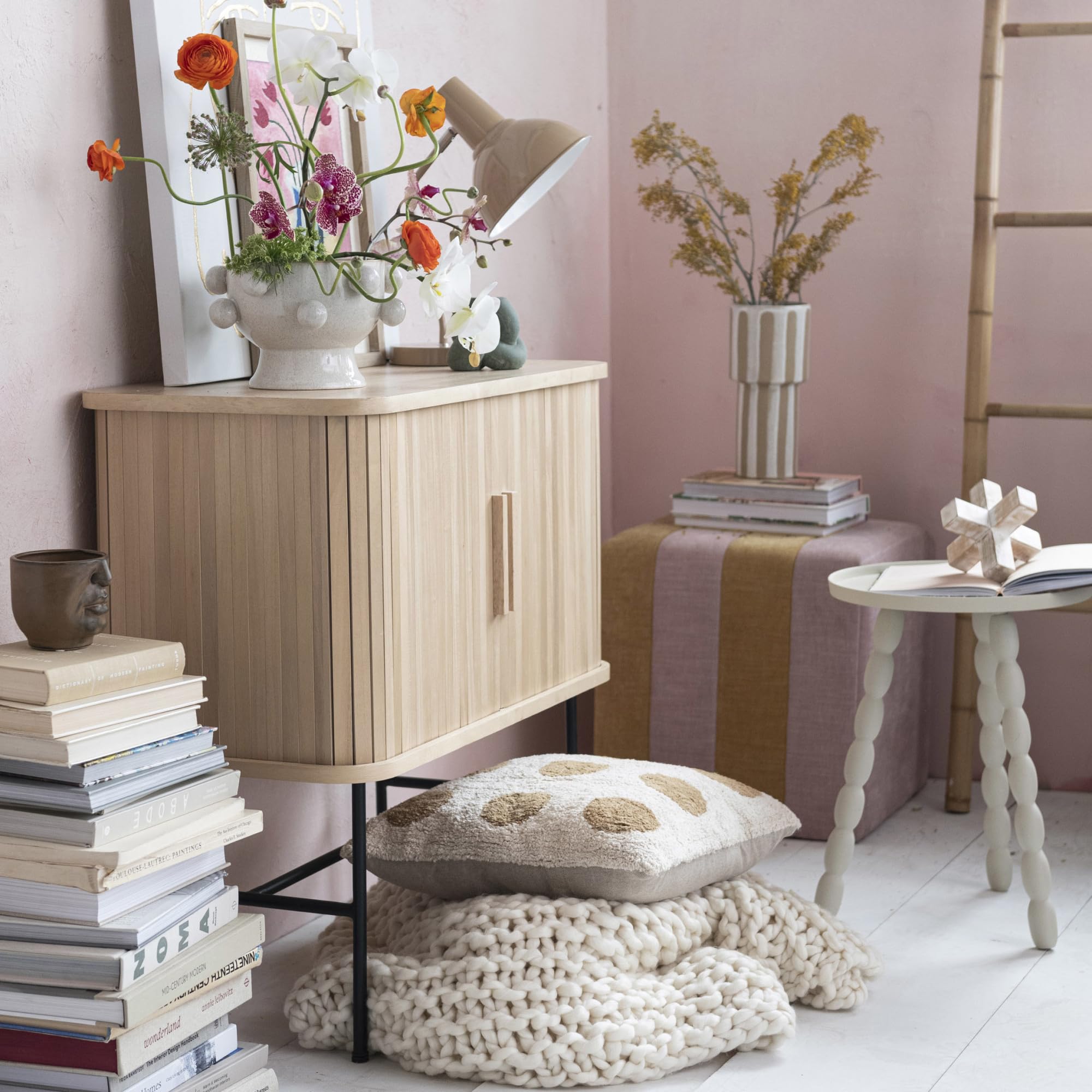 Bloomingville 11.25 Inches Metal Articulating Table Lamp with Inline Switch for 40 Watts Bulb Maximum, Nude Color - Image 4