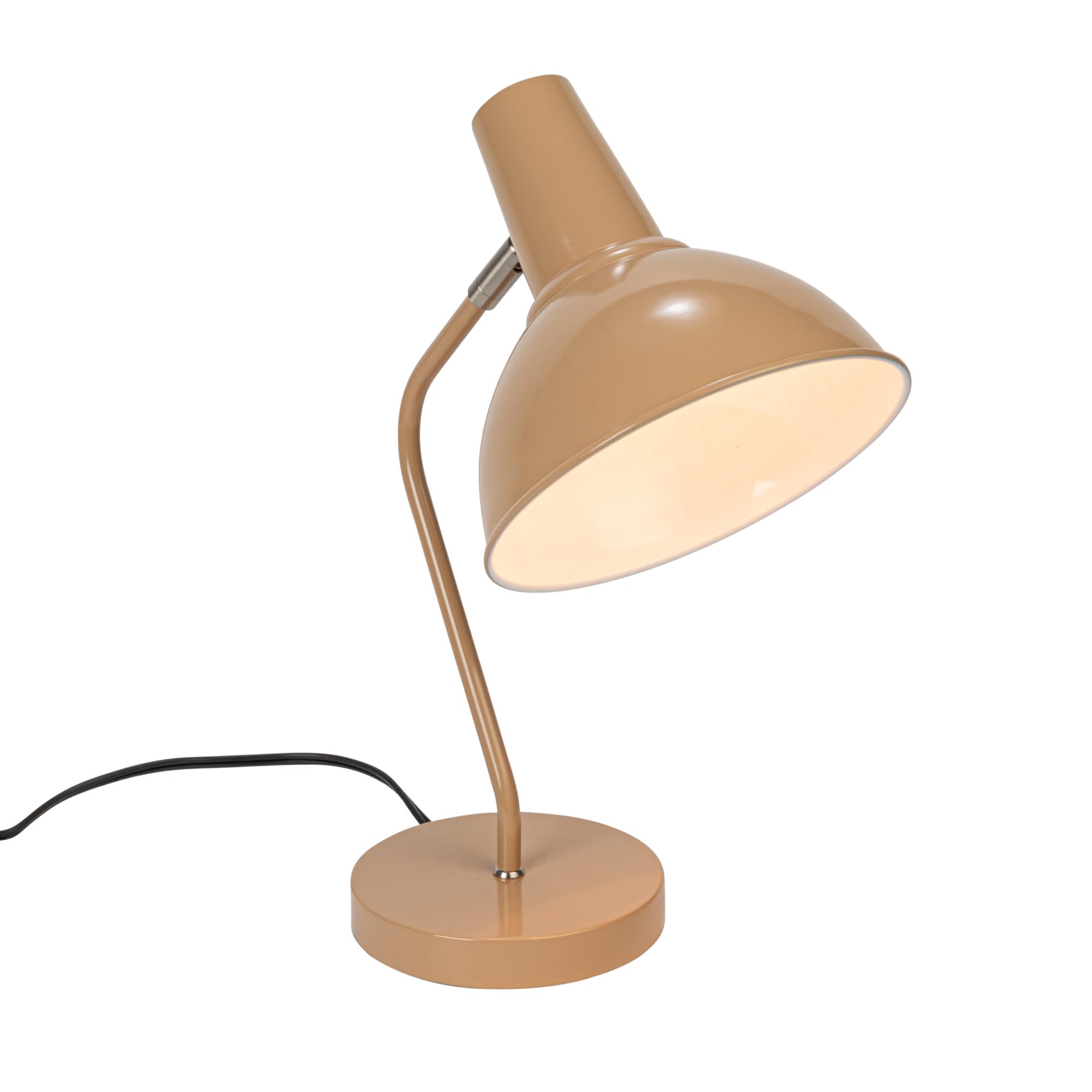 Bloomingville 11.25 Inches Metal Articulating Table Lamp with Inline Switch for 40 Watts Bulb Maximum, Nude Color - Image 6