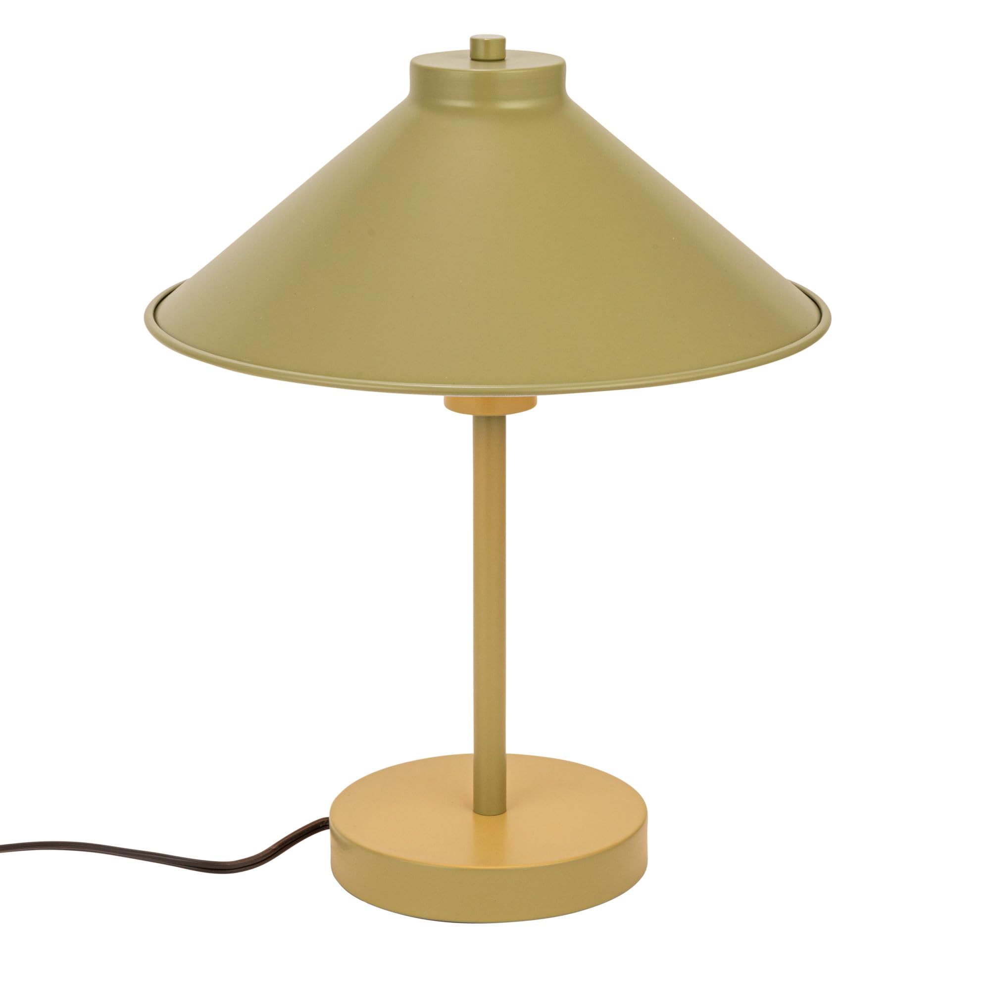 Bloomingville 12" Round Metal Table Lamp with Inline Switch for 25 Watt Bulbs Maximum, Chartreuse - Image 6