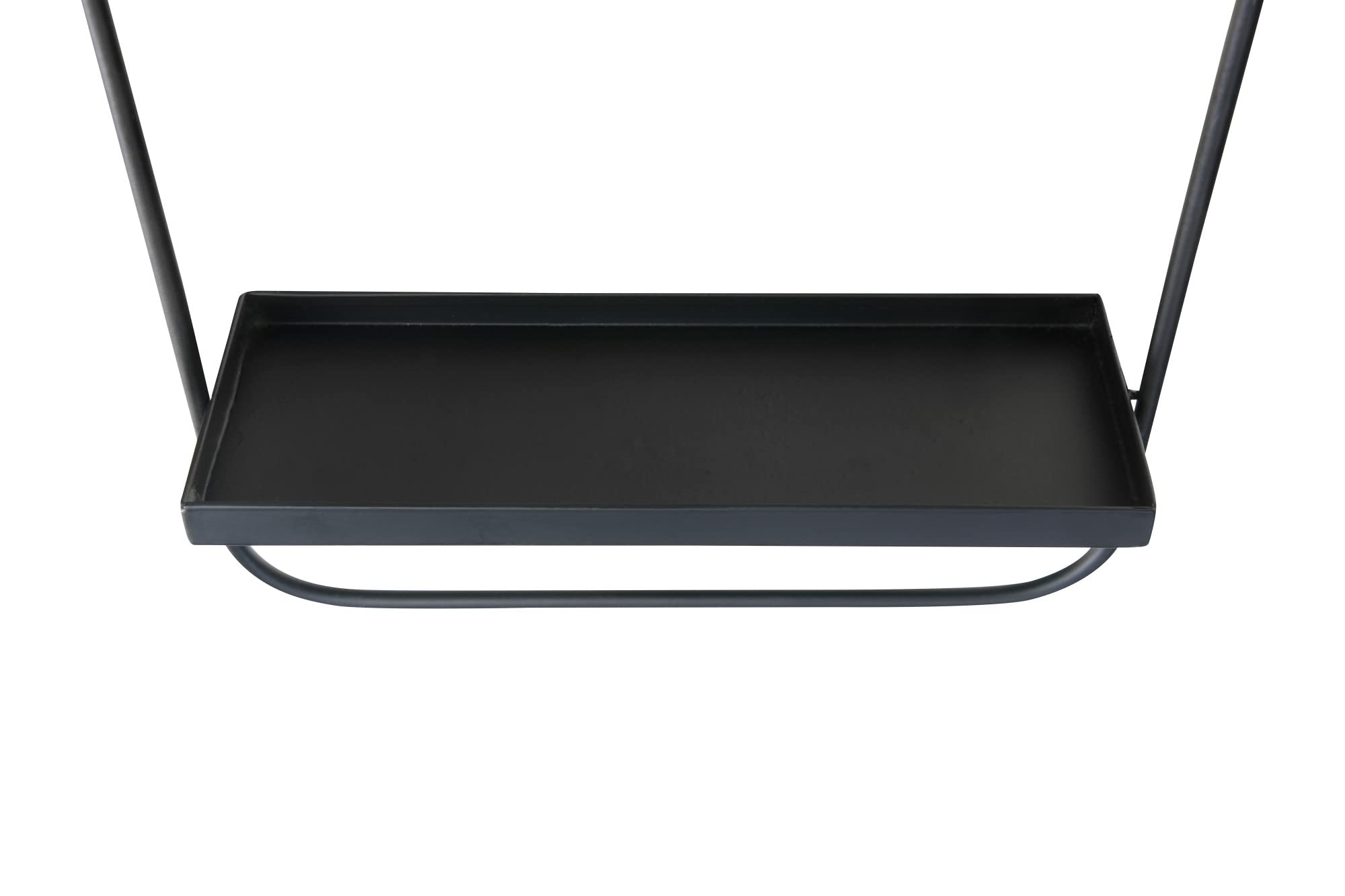 Bloomingville 23" H Metal Wall Mirror, Shelf & Hanging Rod Décor (AH1021) - Image 7