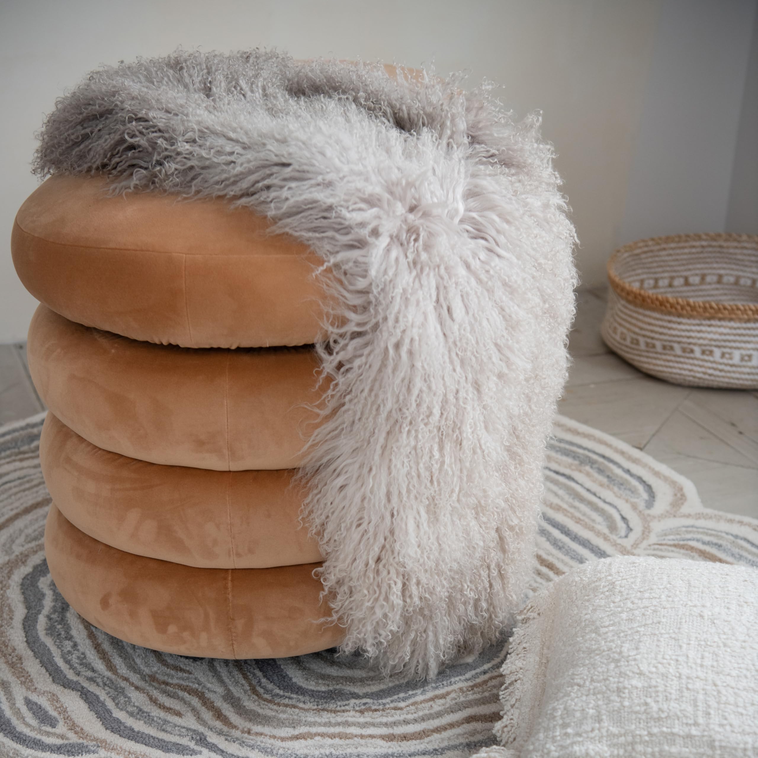 Bloomingville 3-Piece Hand-Woven Seagrass and Rattan Baskets with Pattern, White and Natural - Image 12