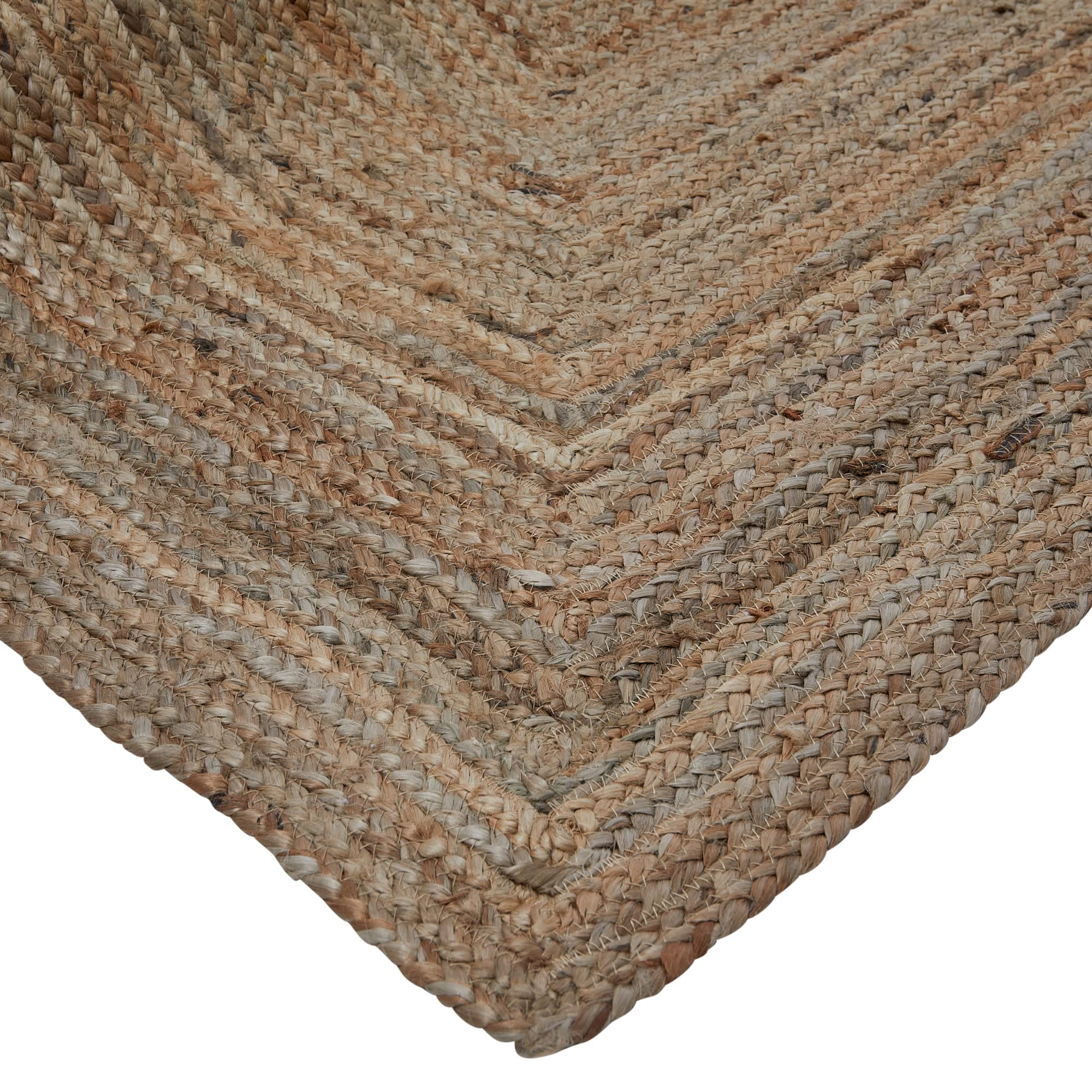 Bloomingville Beige Natural Seagrass Rectangle Rug - Image 4
