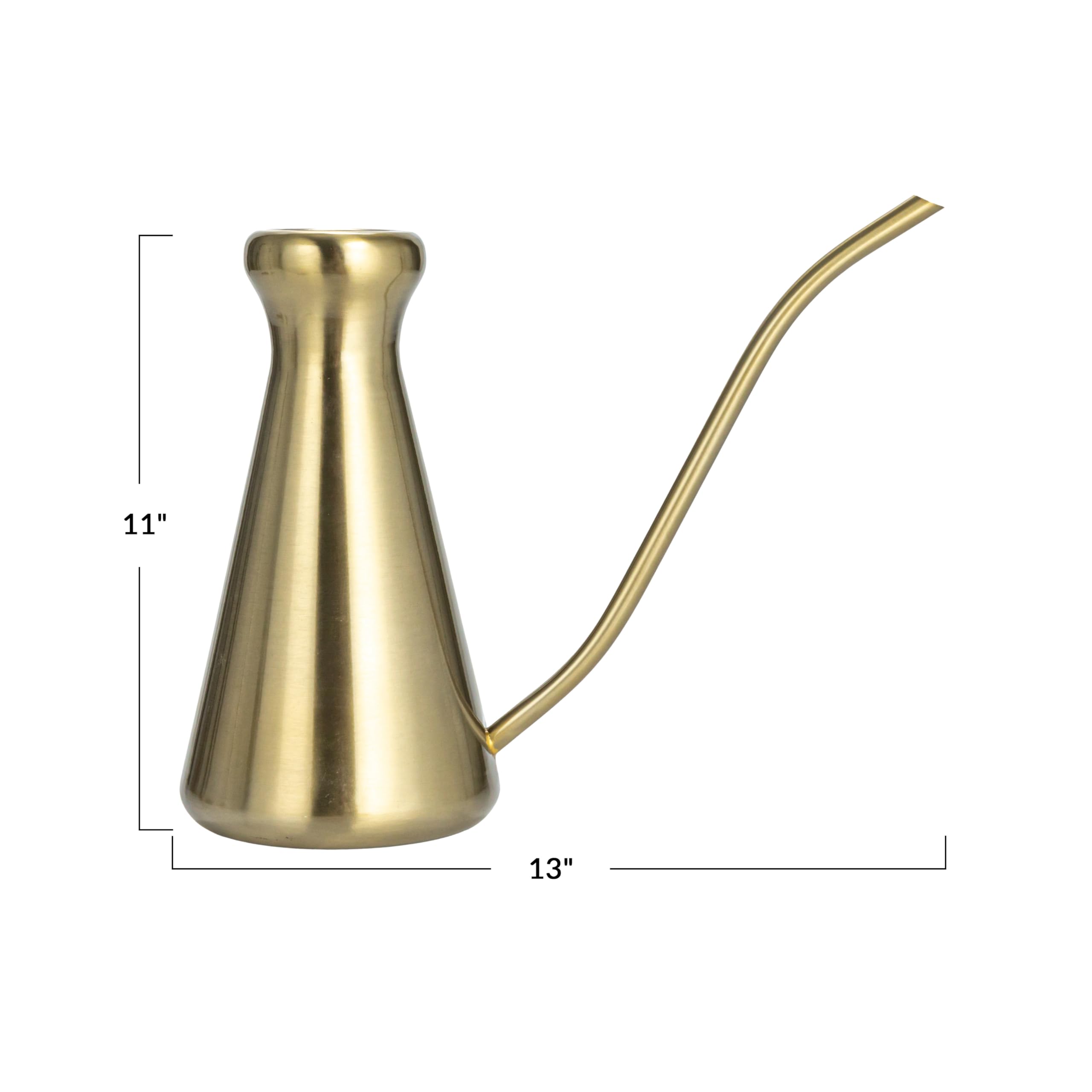 Bloomingville Brass Finish Stainless Steel Watering Can, Gold - Image 4