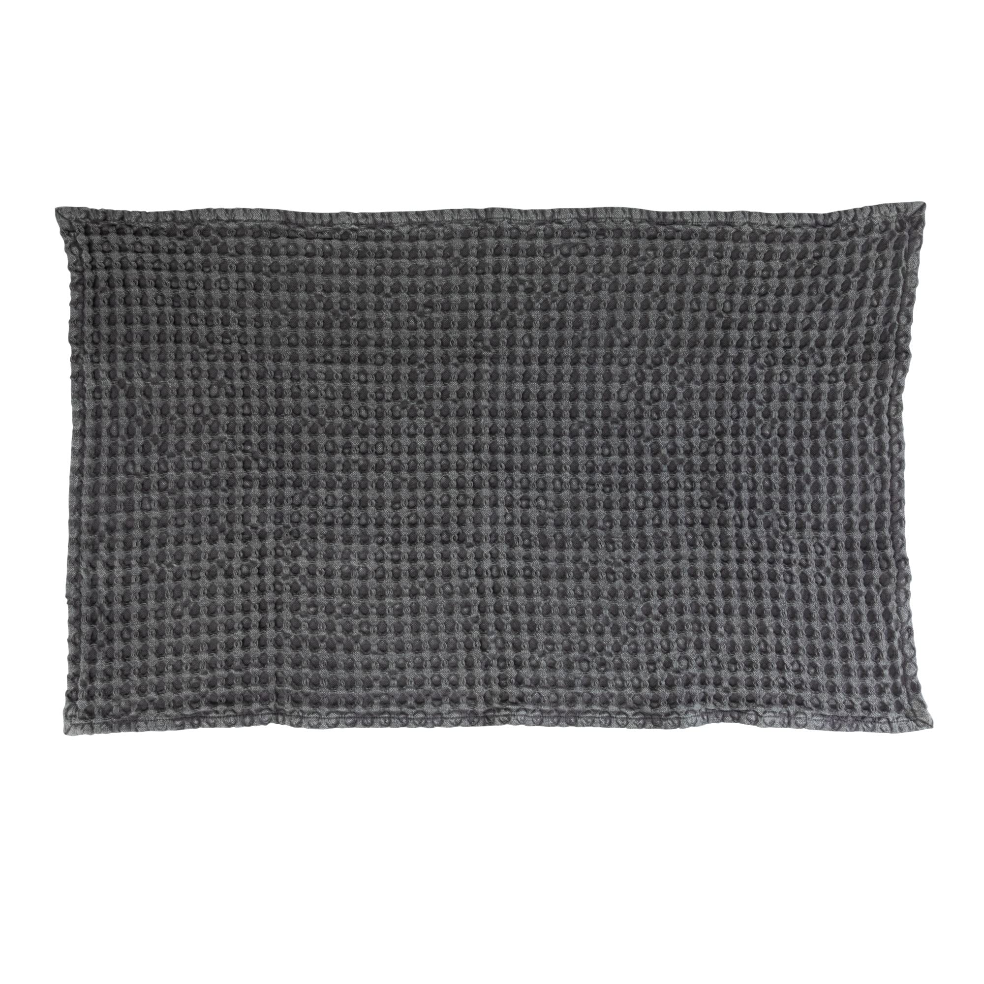 Bloomingville Cotton Waffle Weave Tea Towel, Charcoal - Image 4
