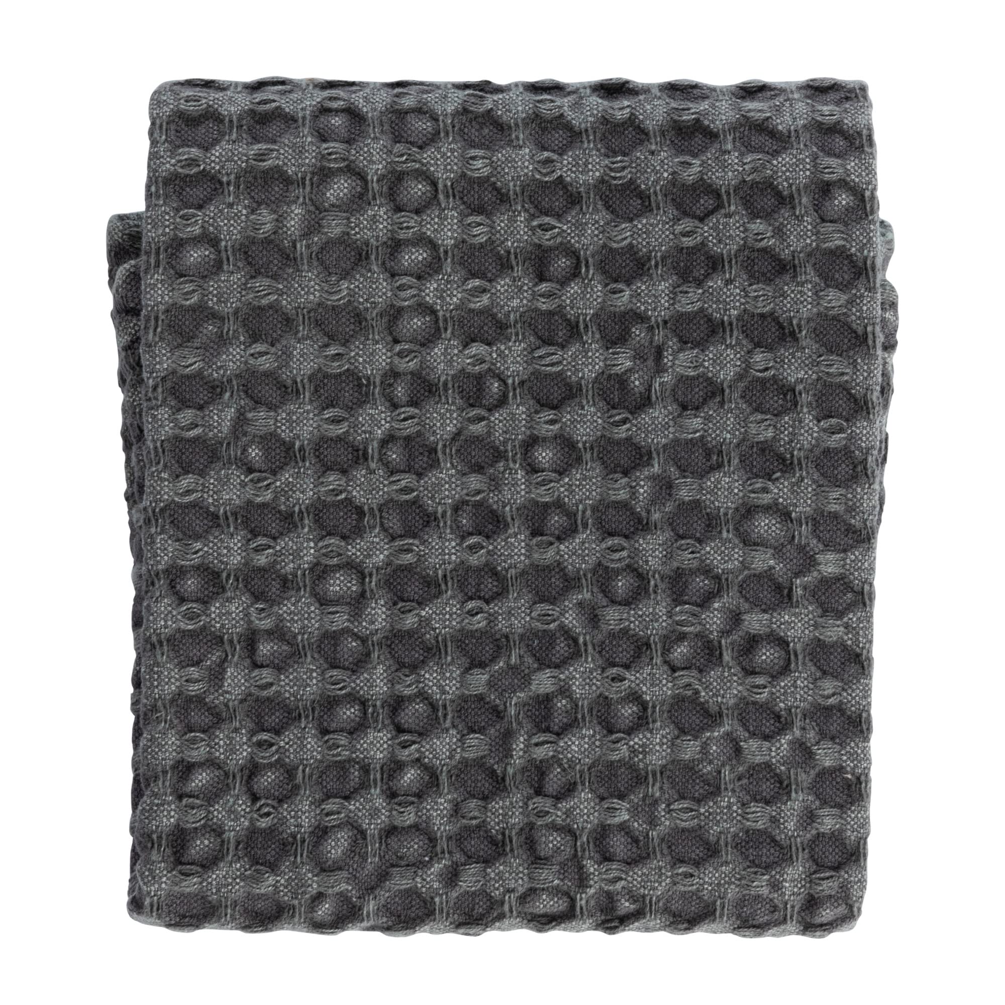 Bloomingville Cotton Waffle Weave Tea Towel, Charcoal - Image 5
