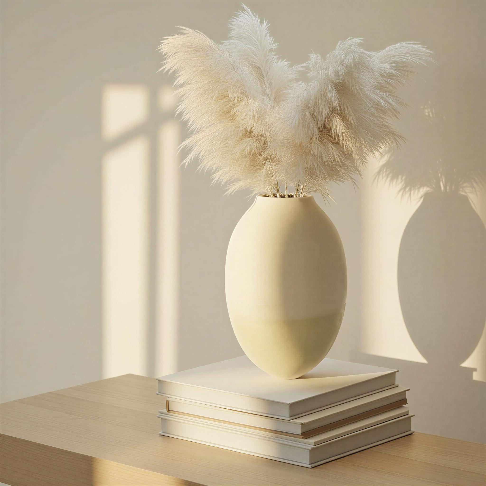 Bloomingville Enameled Metal Vase, Cream - Image 4