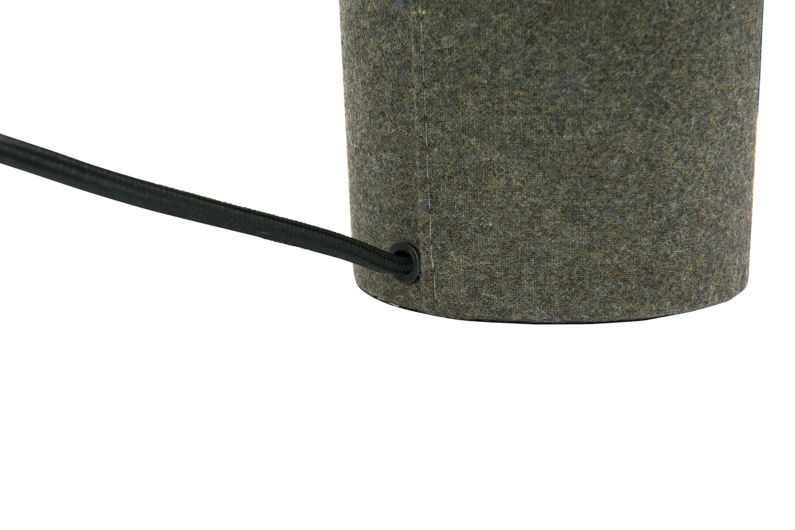 Bloomingville Grey Wool Blend Matching Shade (Set of 2 Table Lamp Set, 12" L x 12" W x 14" H - Image 3