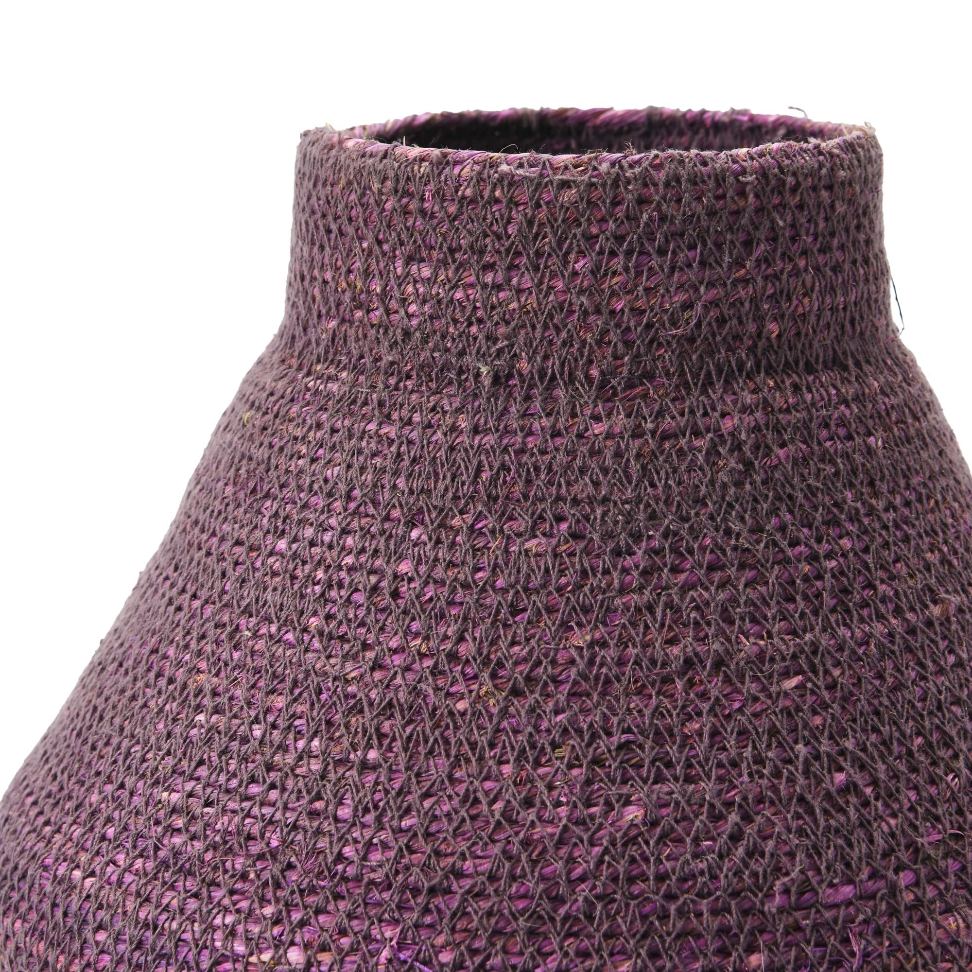 Bloomingville Hand-Woven Seagrass, Lilac Color Basket - Image 8