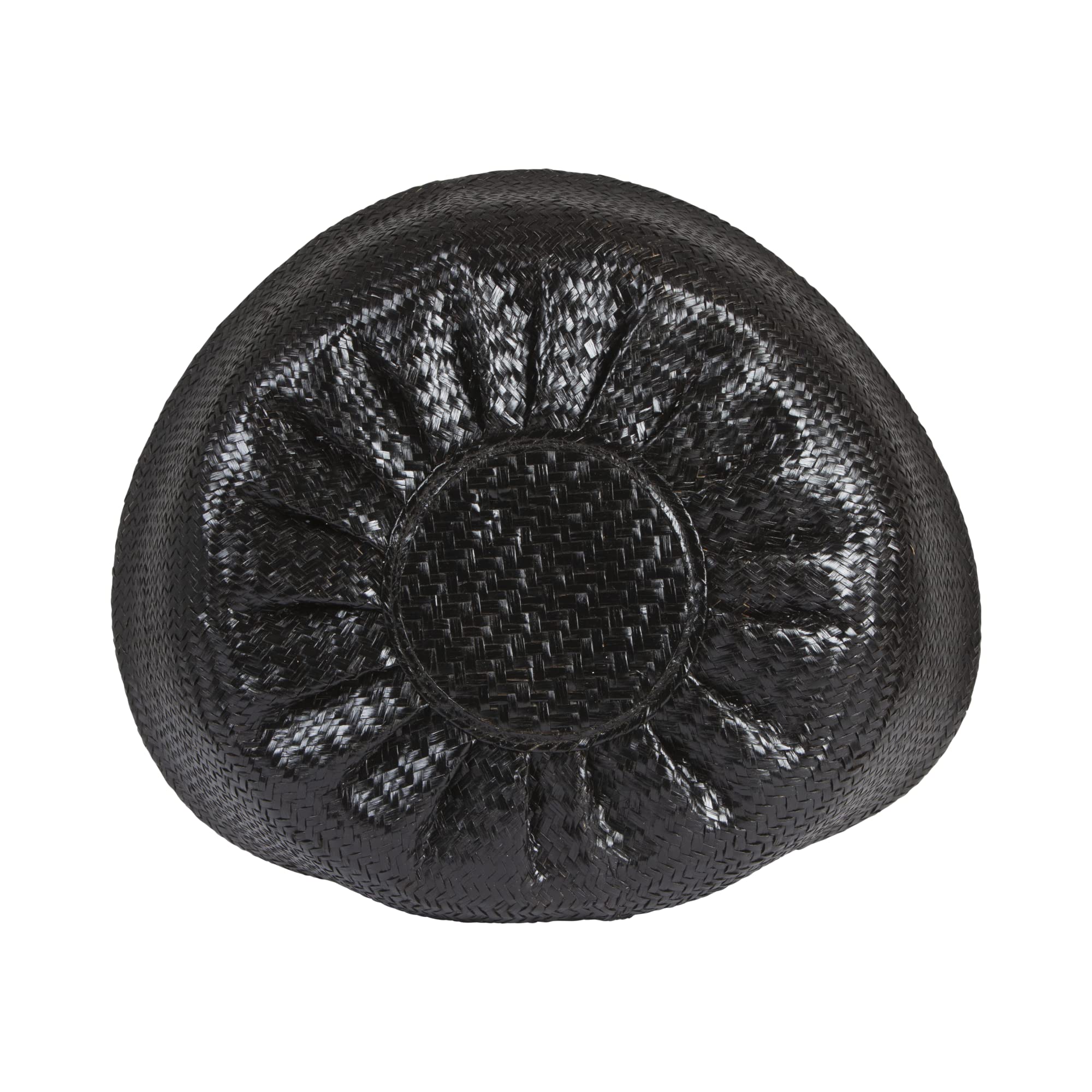 Bloomingville Handwoven Seagrass Folding Basket with Handles, Natural and Black - Image 8