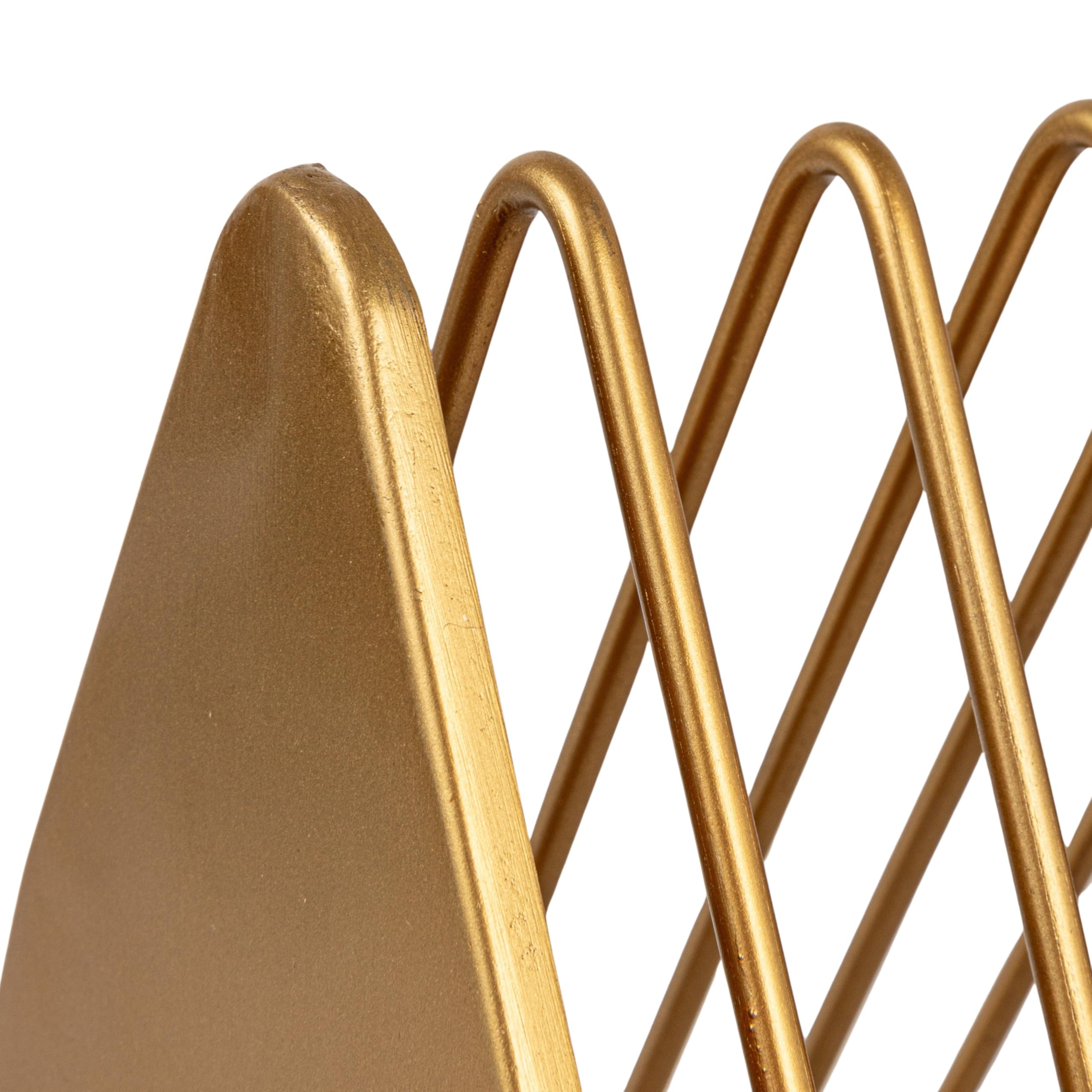 Bloomingville Magazine Metal Rack, Gold Finish - Image 4
