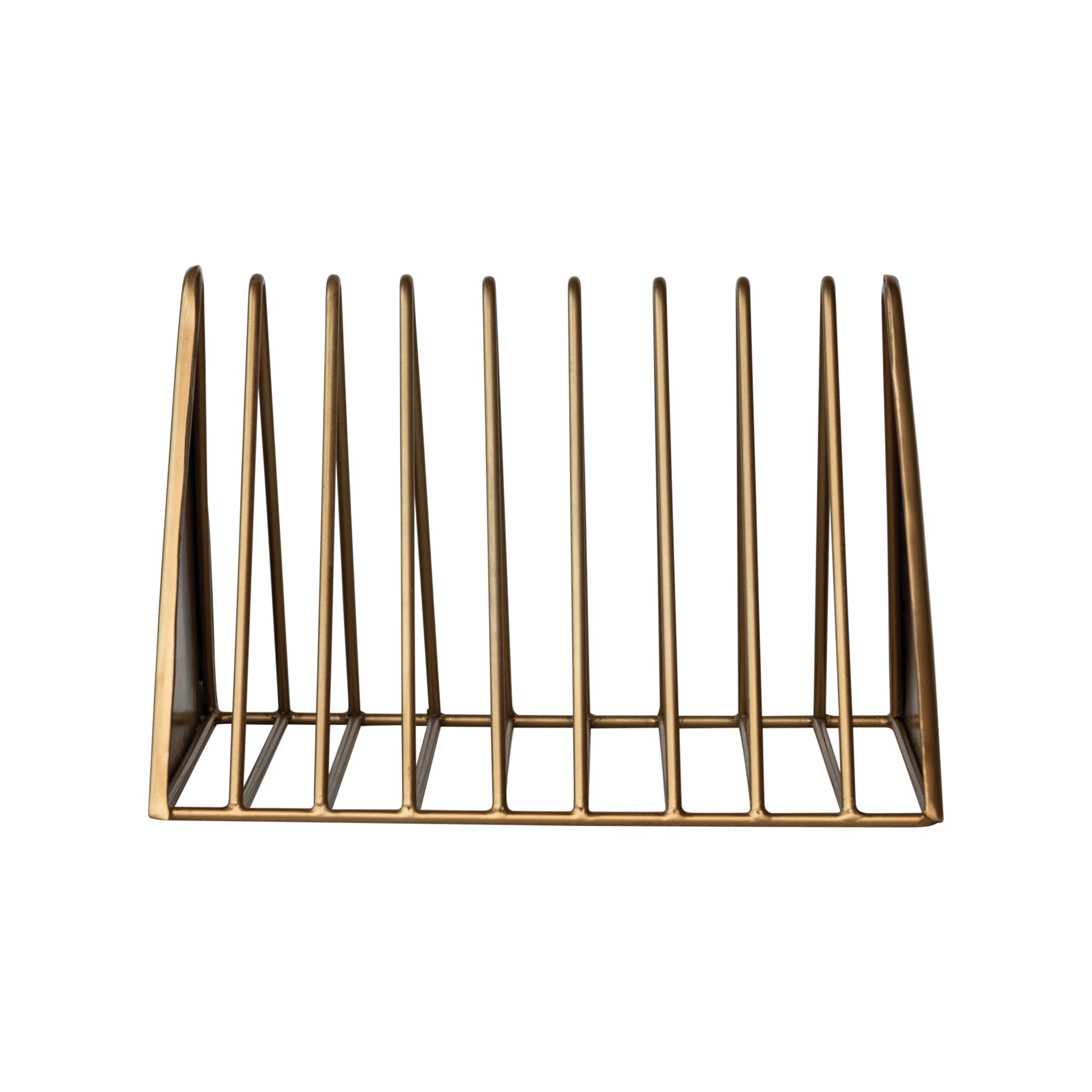 Bloomingville Magazine Metal Rack, Gold Finish - Image 7