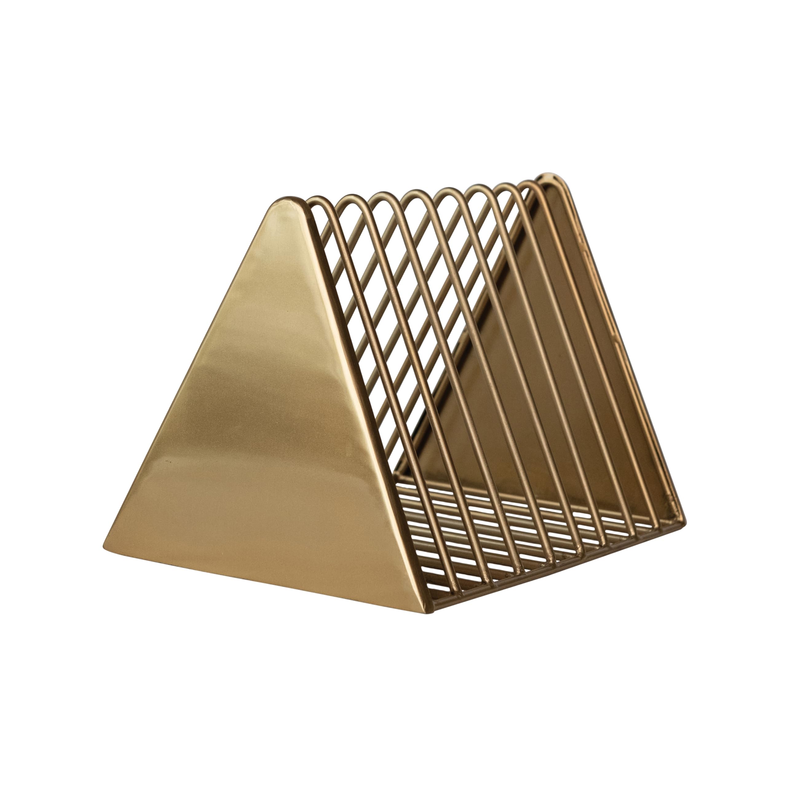 Bloomingville Magazine Metal Rack, Gold Finish - Image 8