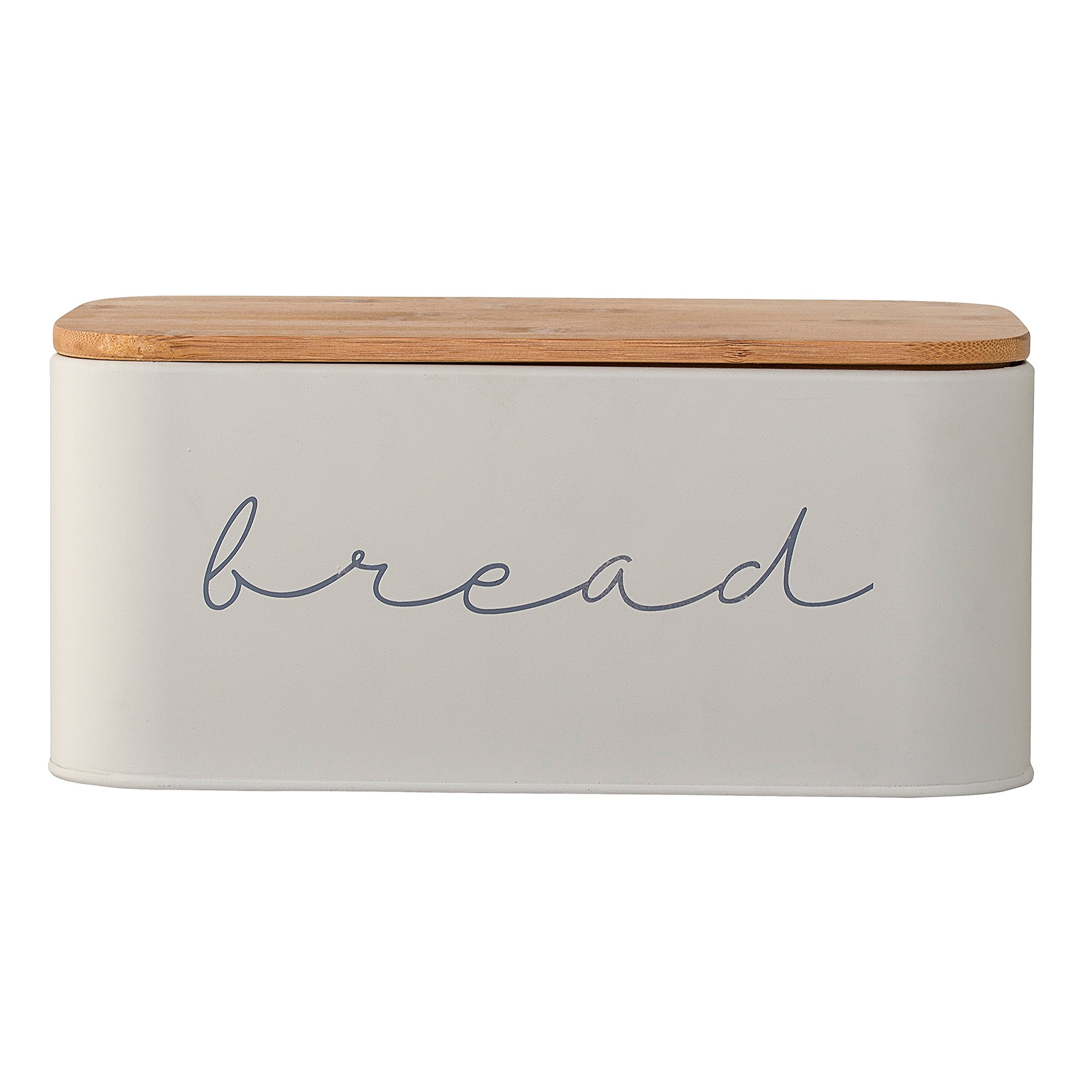 Bloomingville Metal Bread Bin with Bamboo Lid (Pack of 3) - Image 3