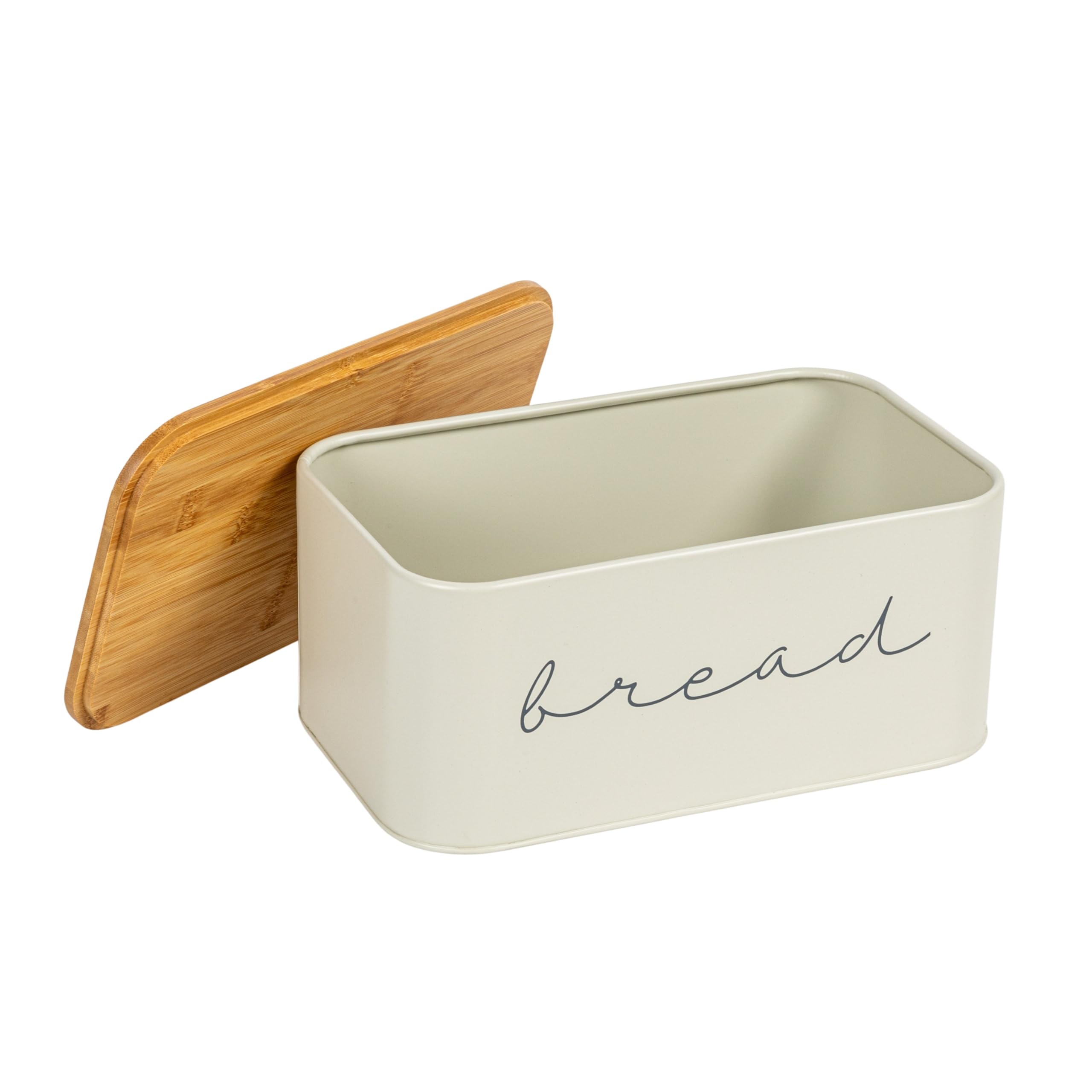 Bloomingville Metal Bread Bin with Bamboo Lid (Pack of 3) - Image 8