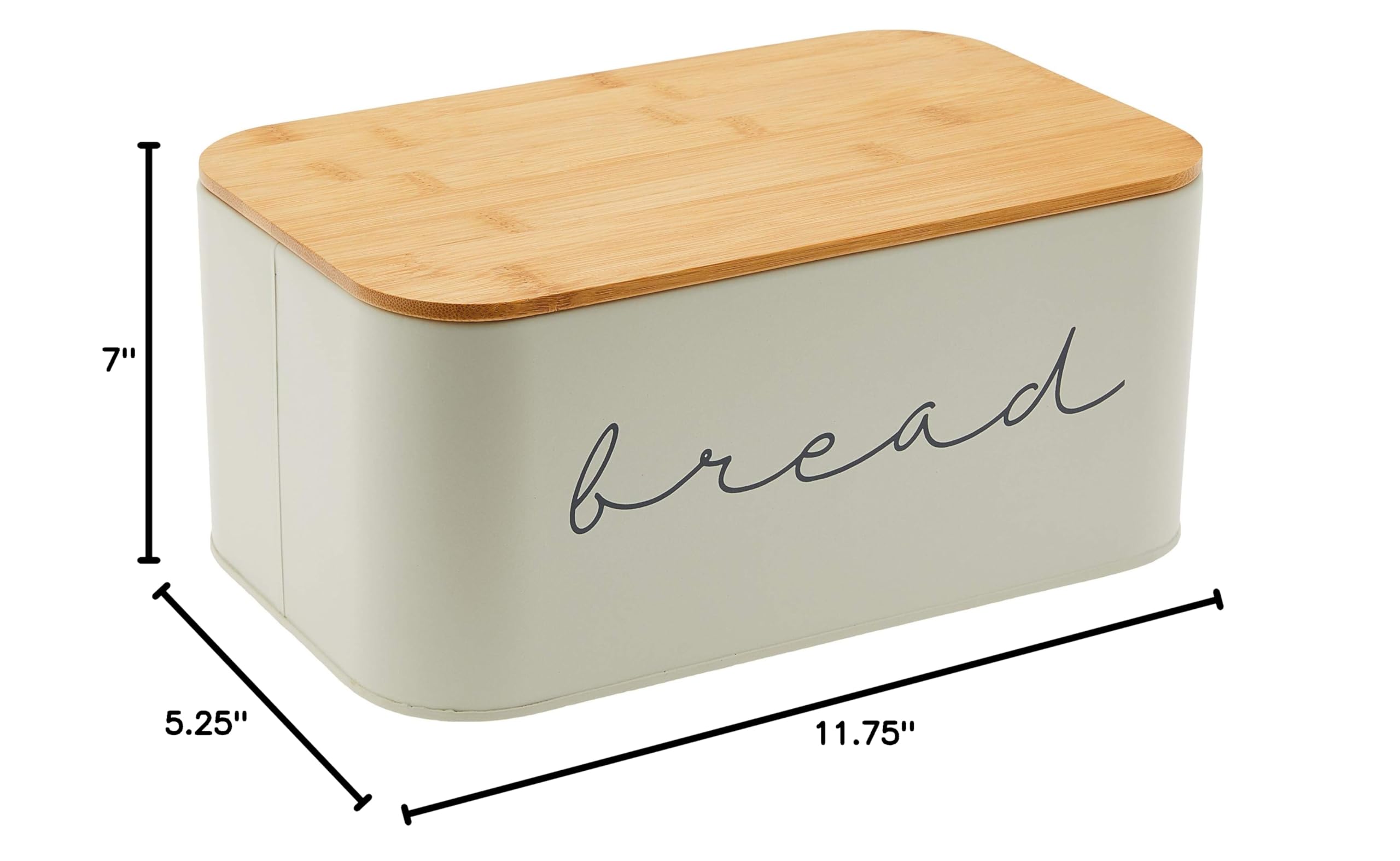 Bloomingville Metal Bread Bin with Bamboo Lid (Pack of 3) - Image 12