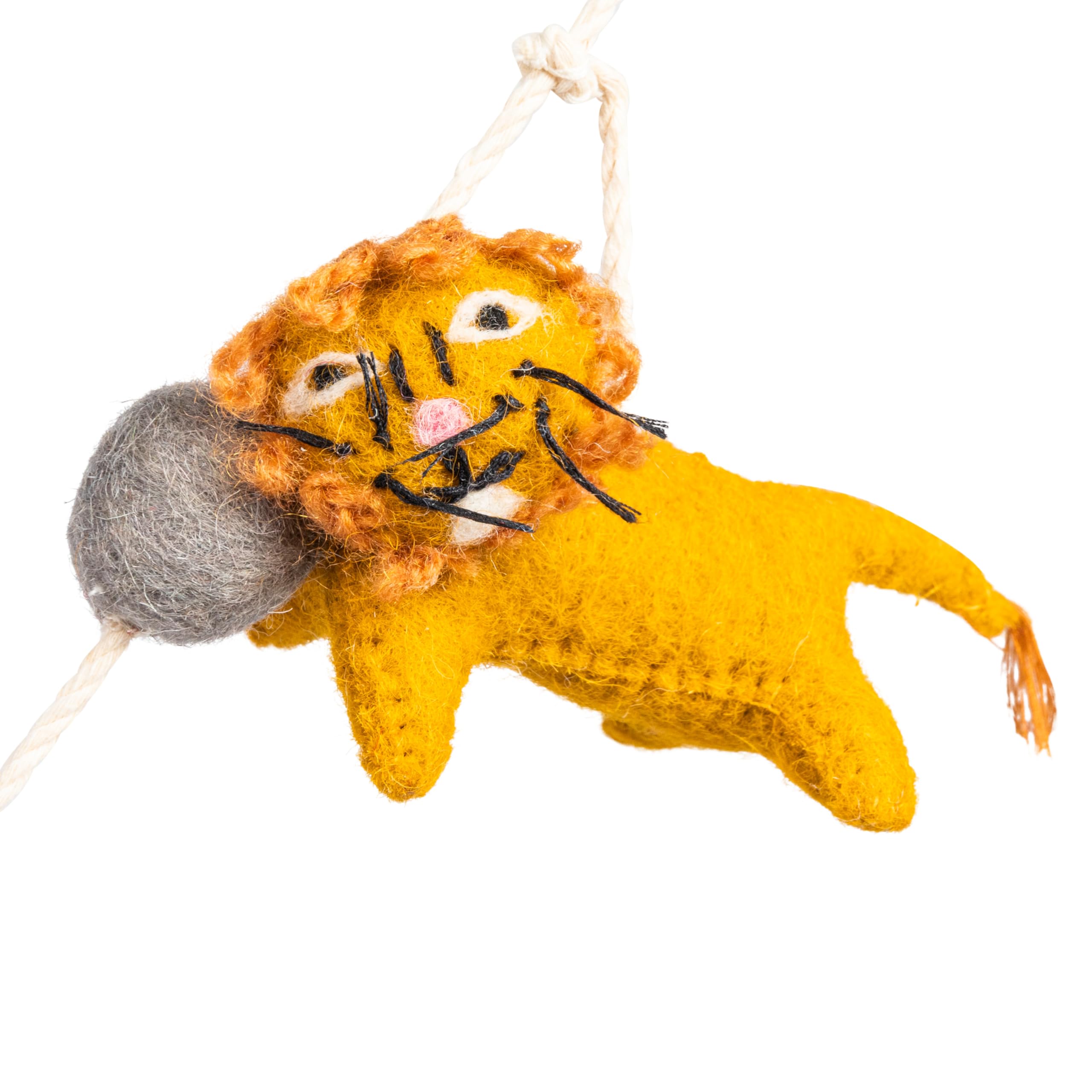 Bloomingville Multicolor Wool Felt Animal Shaped Garland - Image 4