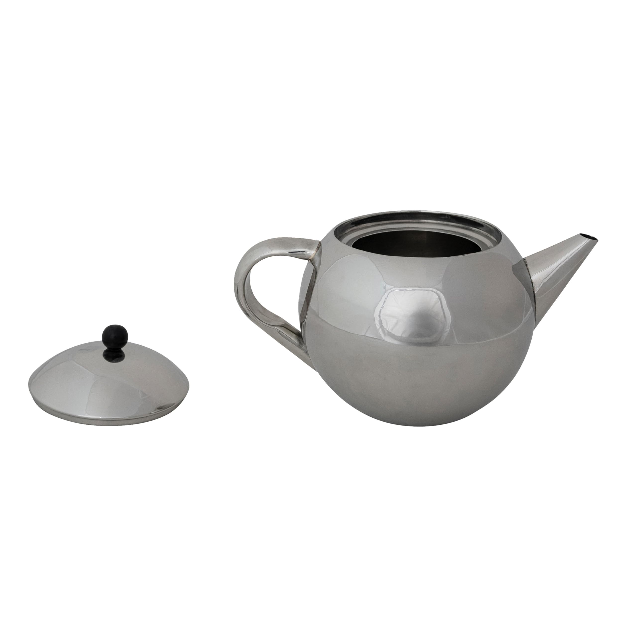 Bloomingville Stainless Steel Teapot with Bakelite Handle, Silver - Image 3