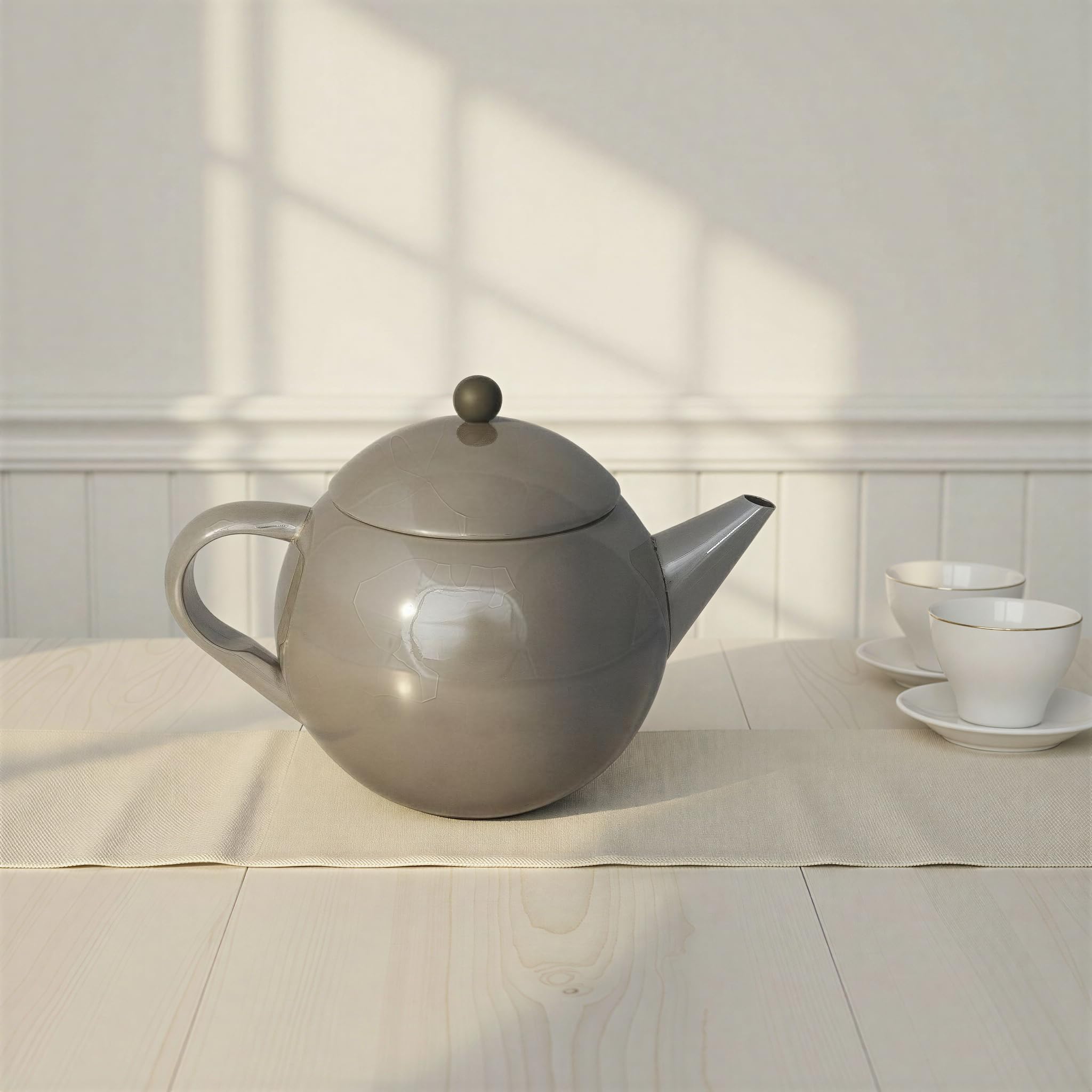 Bloomingville Stainless Steel Teapot with Bakelite Handle, Silver - Image 5