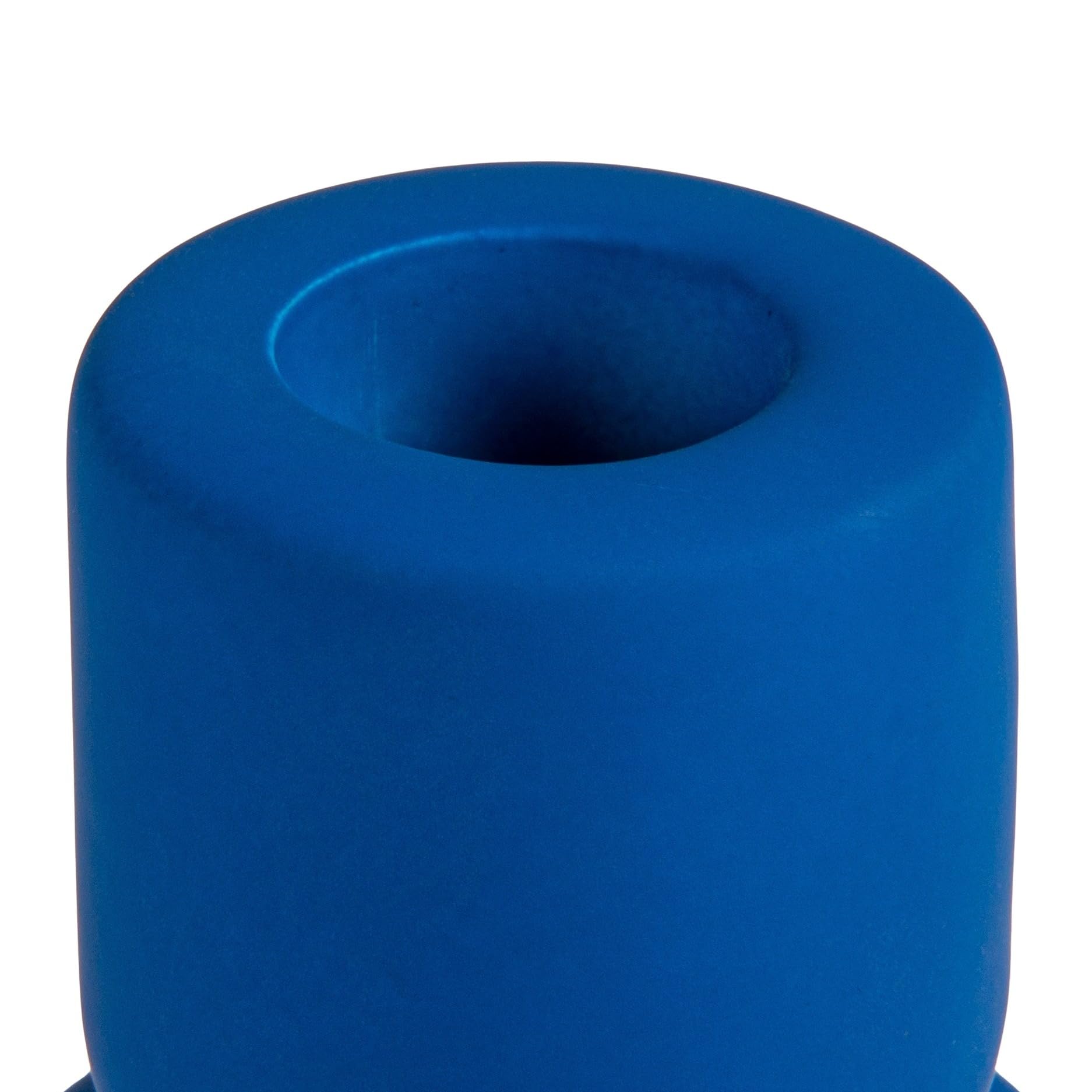 Bloomingville Stoneware Taper Holder, Latex Glaze, Blue - Image 4
