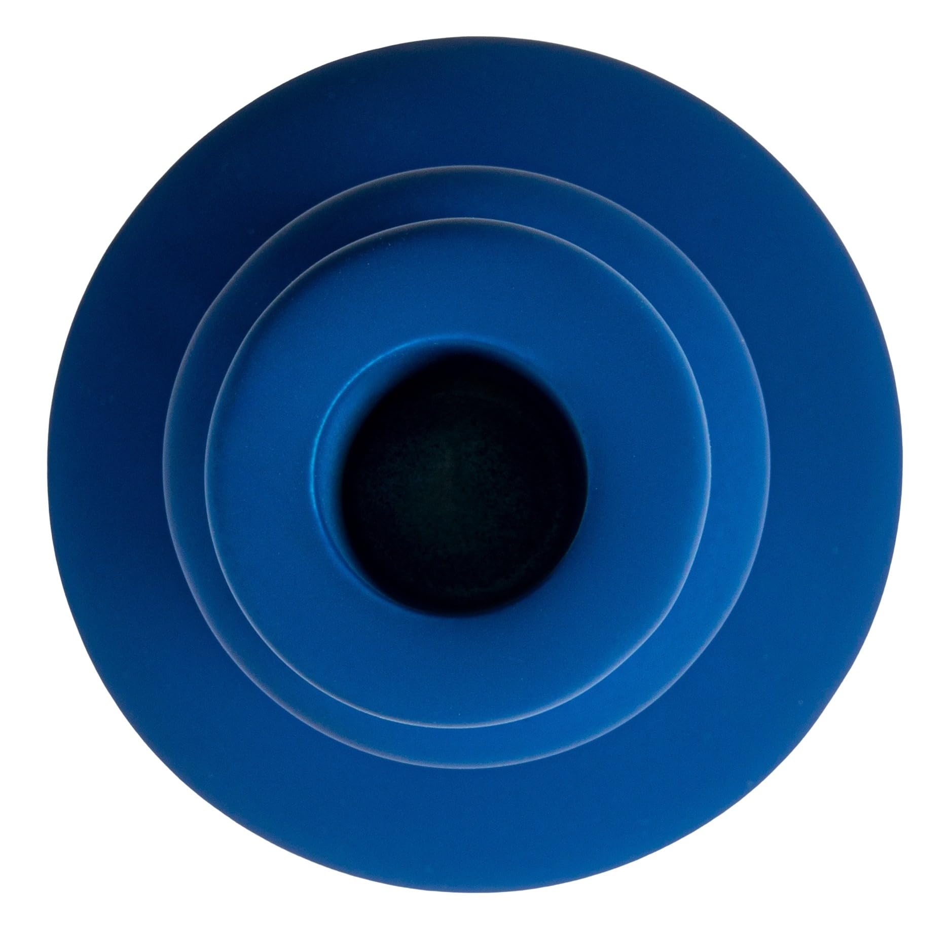 Bloomingville Stoneware Taper Holder, Latex Glaze, Blue - Image 5